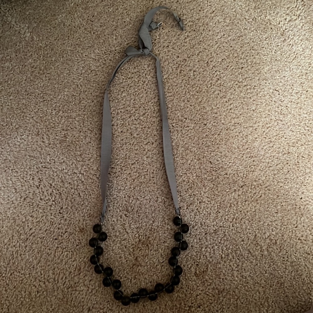 J crew ribbon necklace